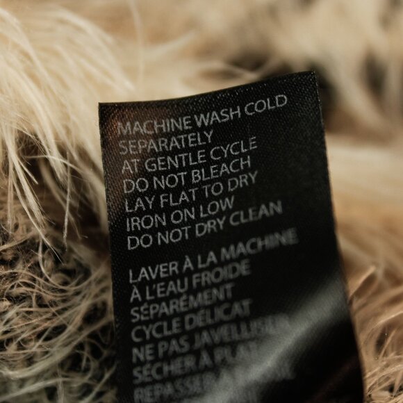 Dex 1963 Aztec Inspired Southwestern Sweater | Black & White Fuzzy Mohair Knit - Picture 9 of 10